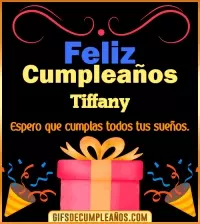 Mensaje de cumpleaños Tiffany